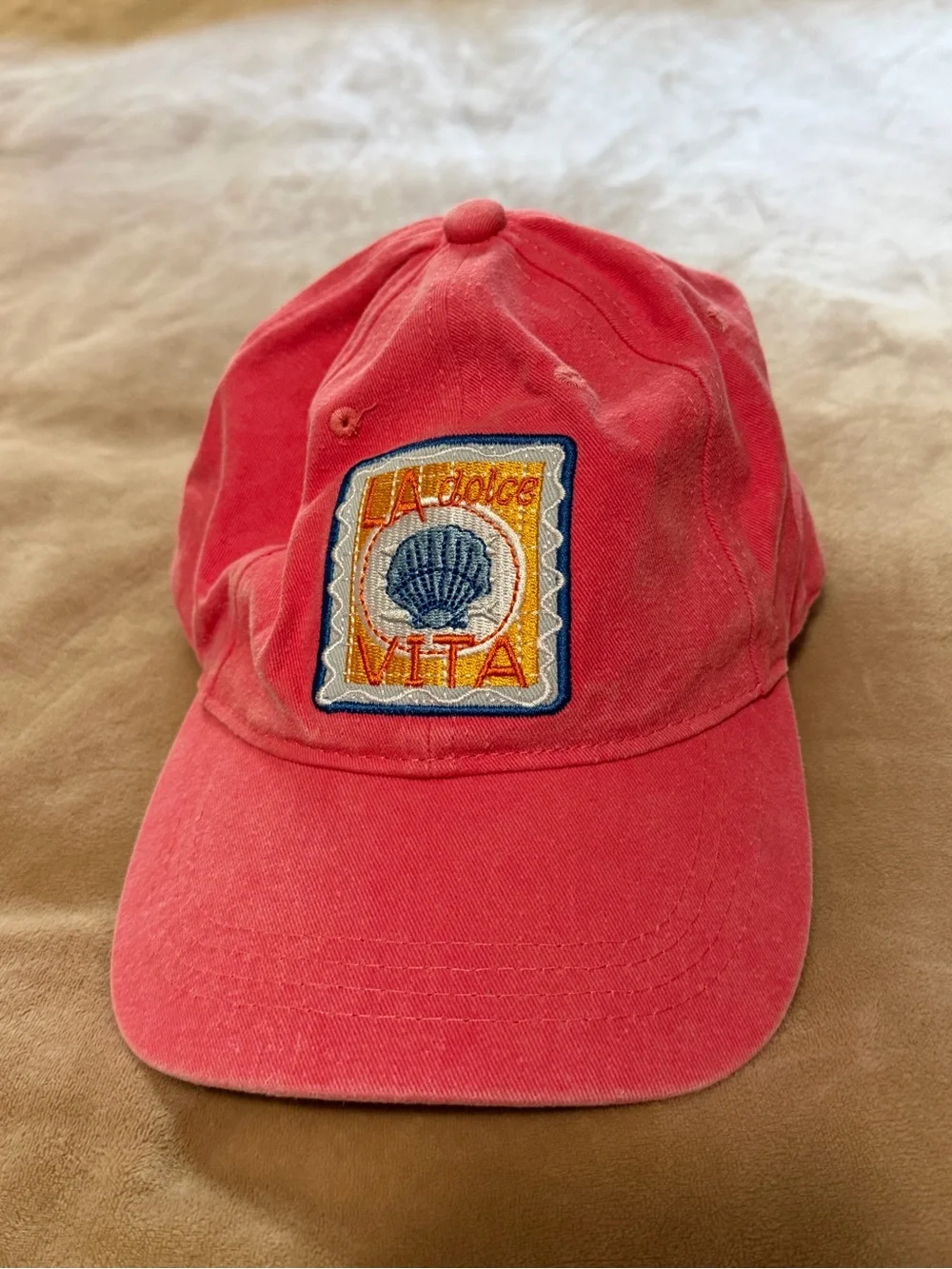 By Anthropologie Washed Cotton Nautical Dolce Vita Pink Baseball Cap